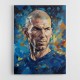 Zinedine Zidane Abstract Portrait 2 Wall Art