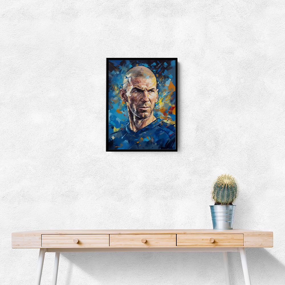 Zinedine Zidane Abstract Portrait 2 Wall Art