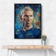 Zinedine Zidane Abstract Portrait 2 Wall Art