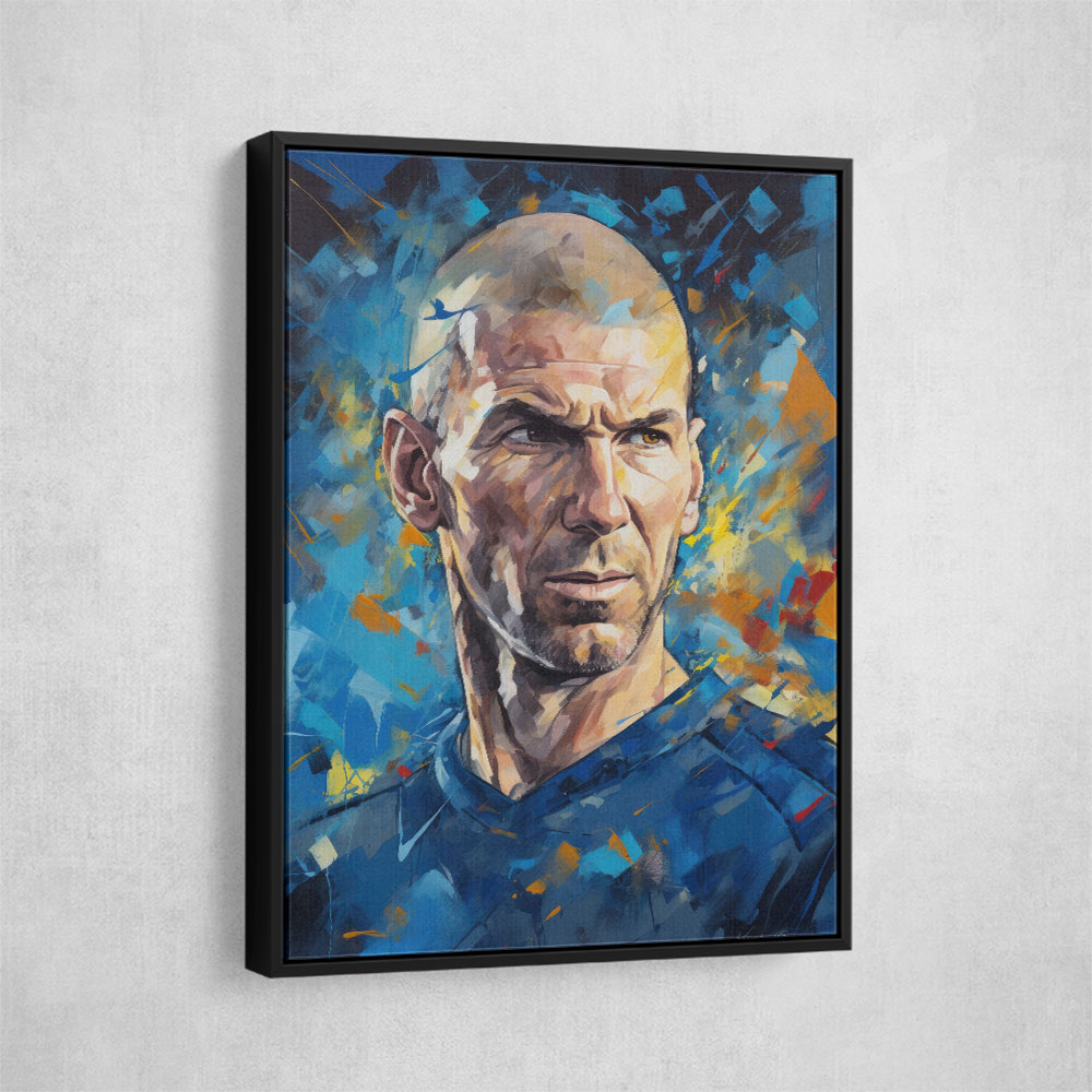 Zinedine Zidane Abstract Portrait 2 Wall Art