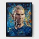 Zinedine Zidane Abstract Portrait 2 Wall Art