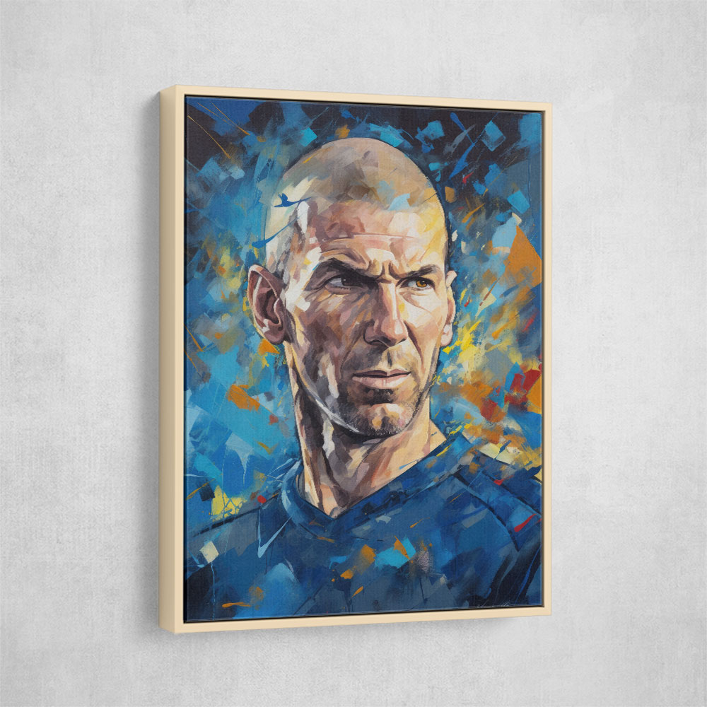 Zinedine Zidane Abstract Portrait 2 Wall Art