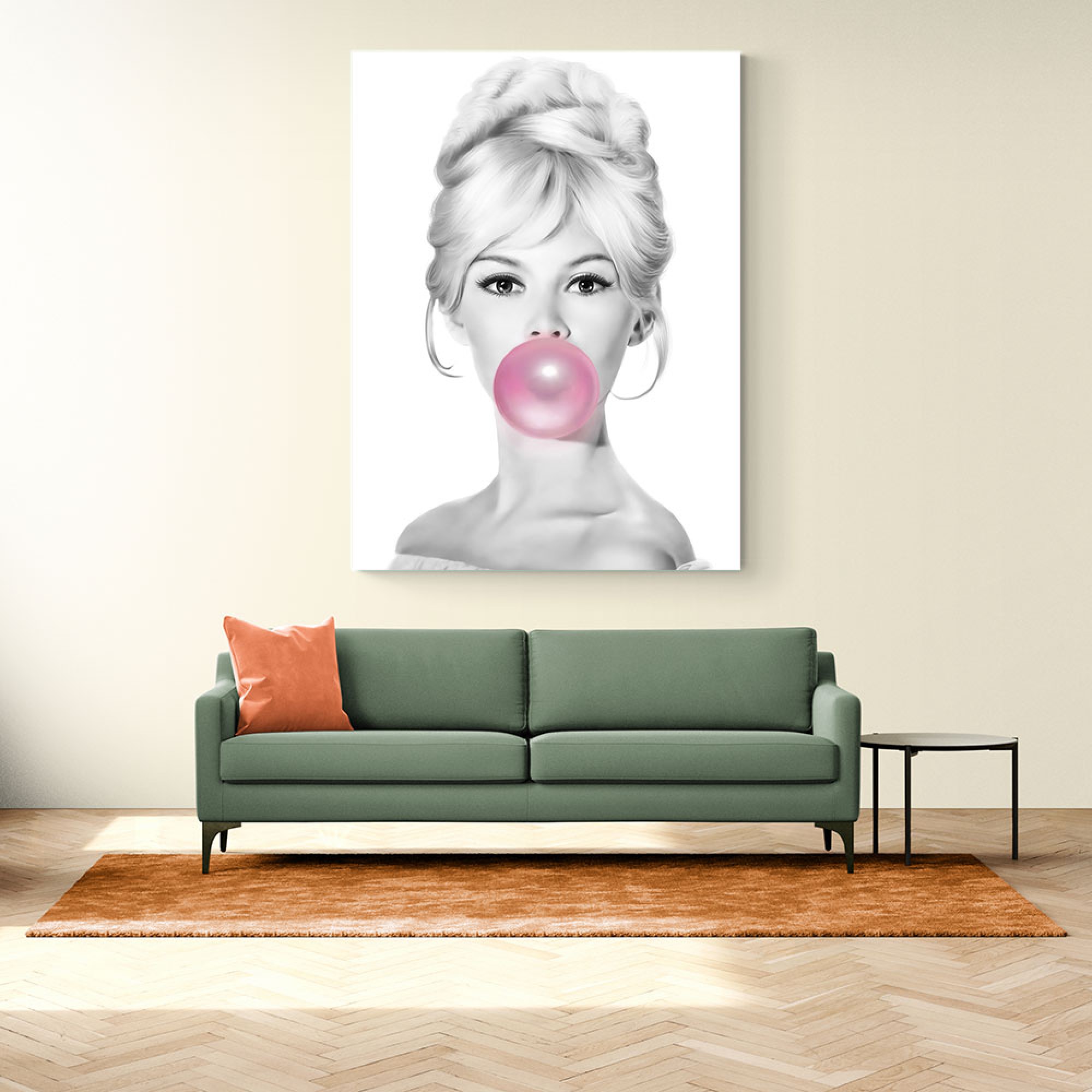 Brigitte Bardot Bubble Gum Wall Art