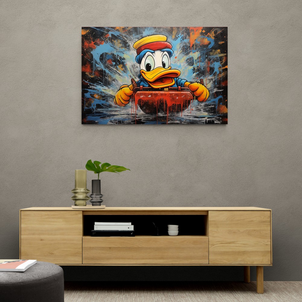 Urban Duck Sledging Wall Art