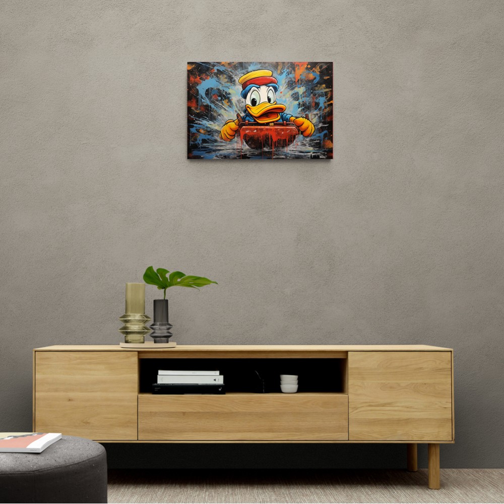 Urban Duck Sledging Wall Art