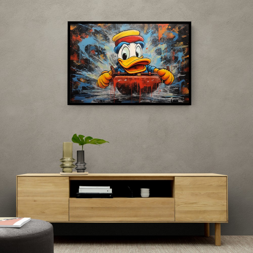 Urban Duck Sledging Wall Art