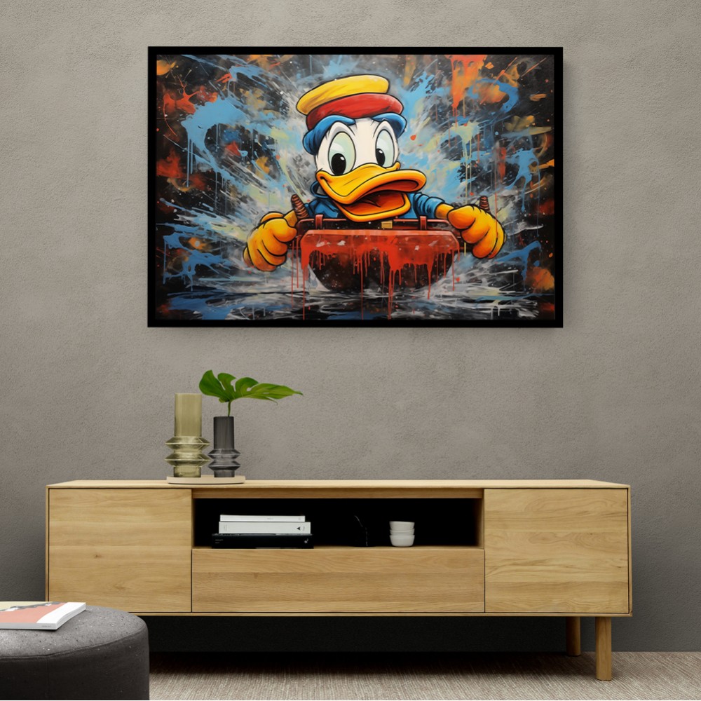 Urban Duck Sledging Wall Art