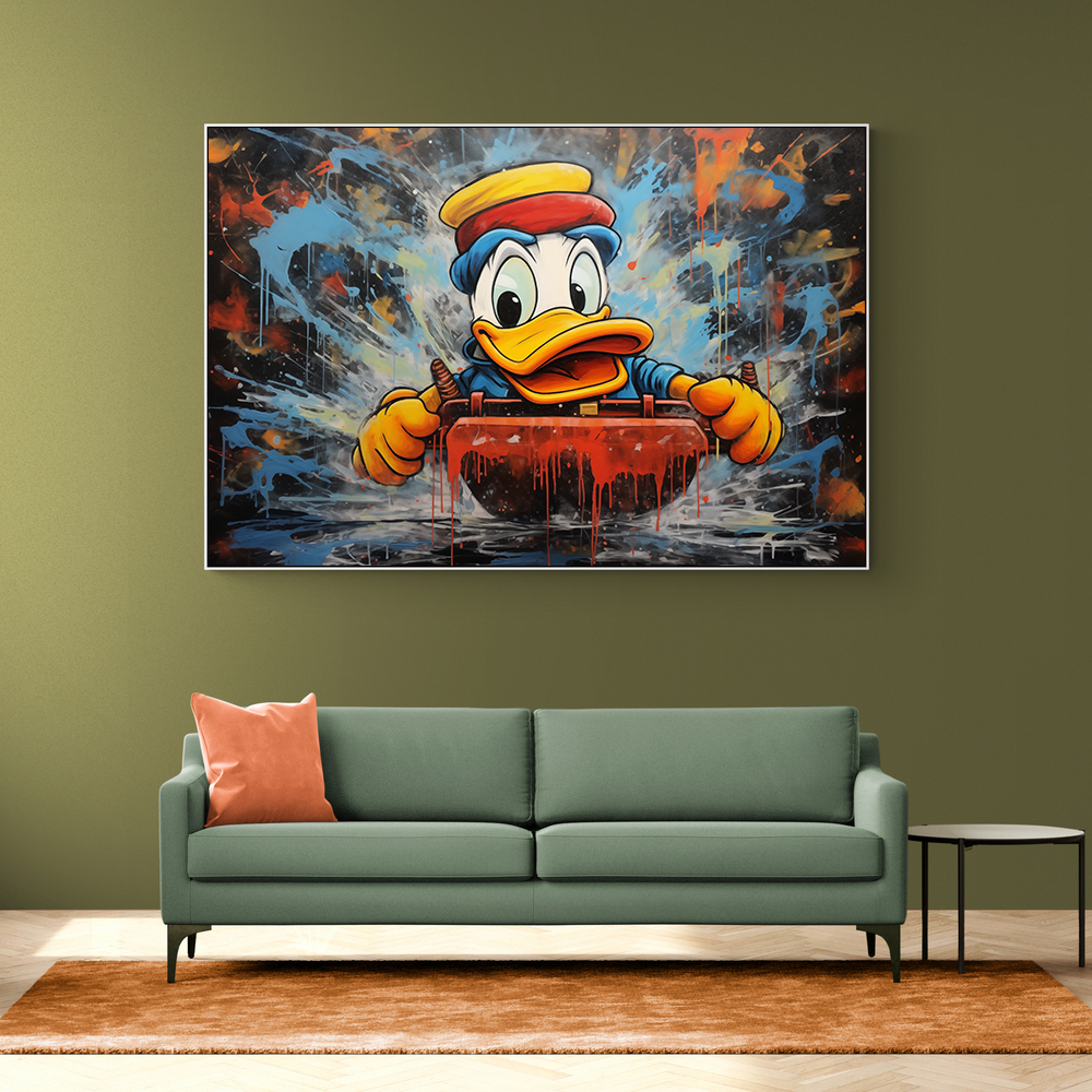 Urban Duck Sledging Wall Art