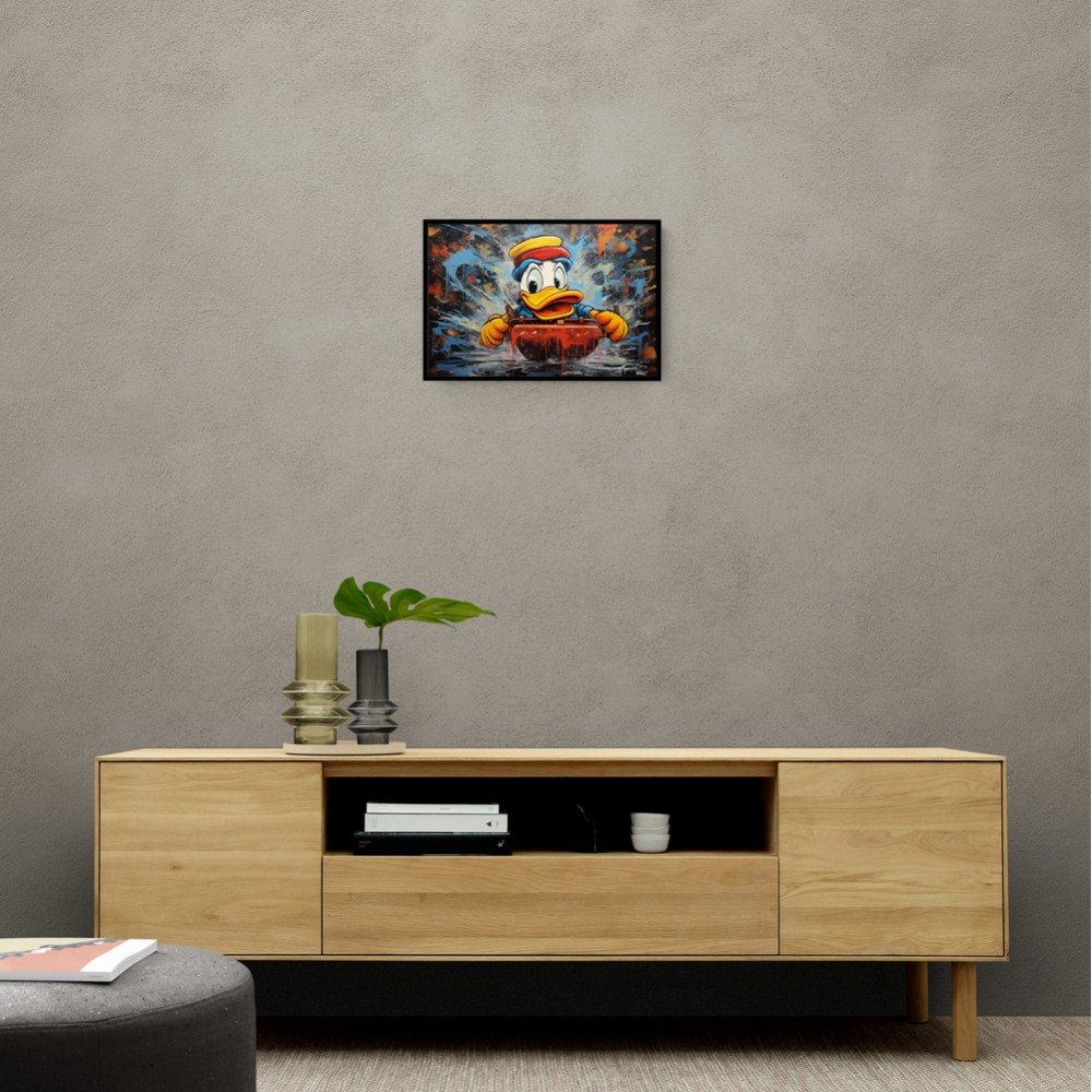 Urban Duck Sledging Wall Art