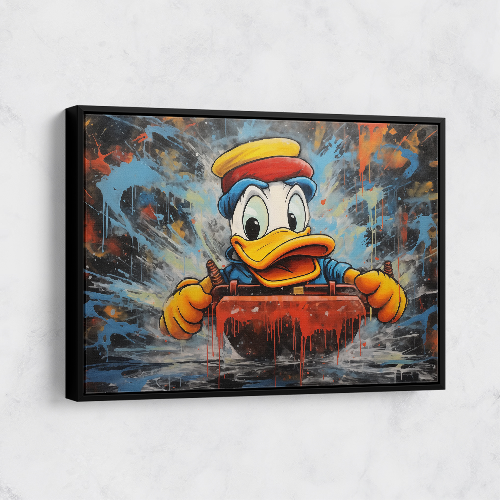 Urban Duck Sledging Wall Art