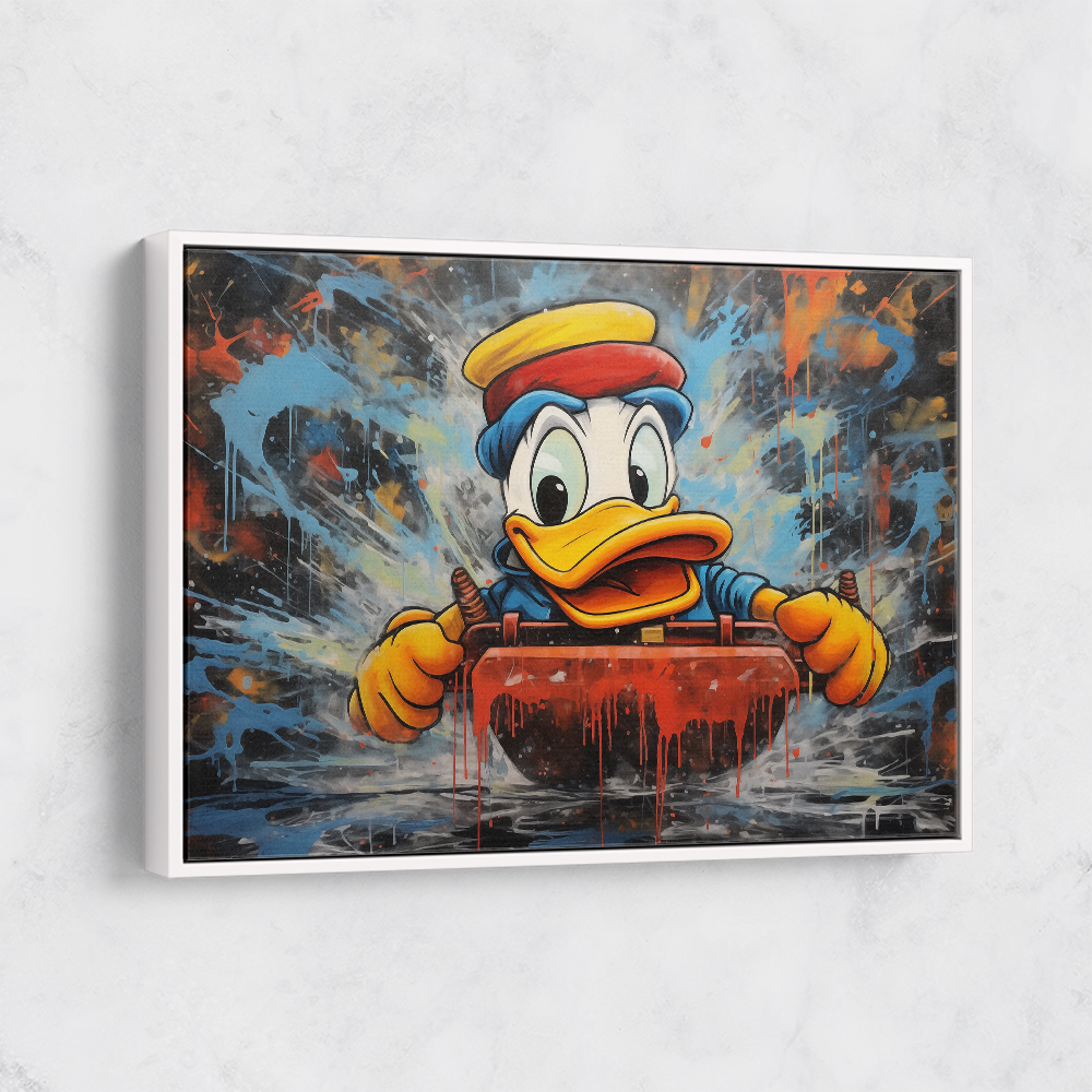 Urban Duck Sledging Wall Art