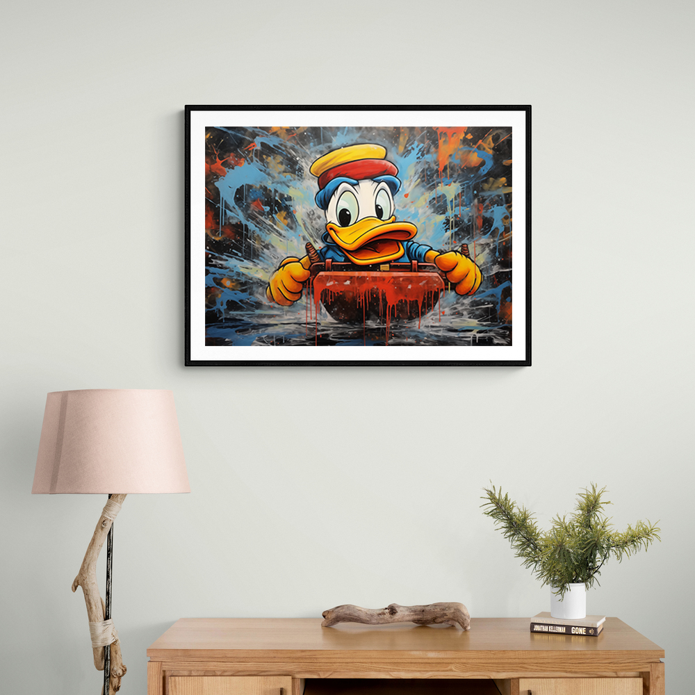 Urban Duck Sledging Wall Art