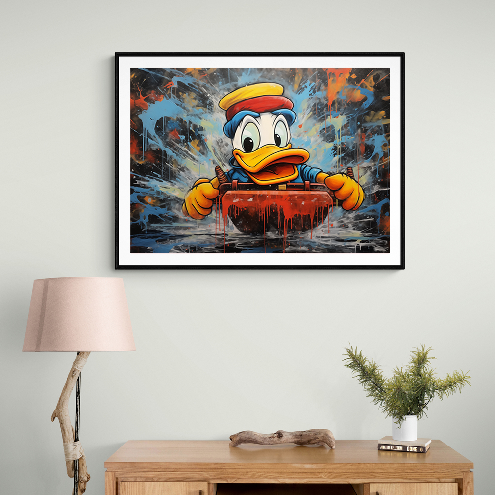 Urban Duck Sledging Wall Art