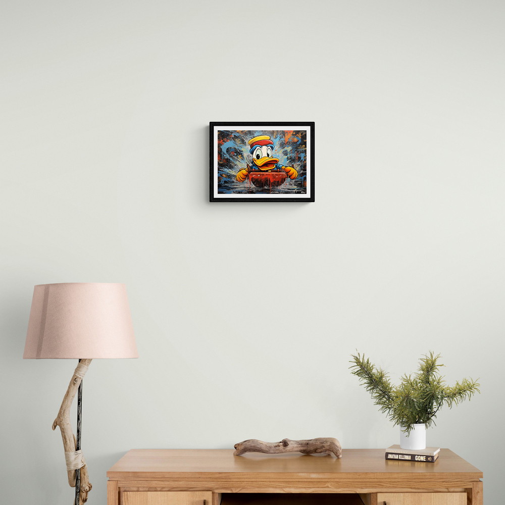 Urban Duck Sledging Wall Art