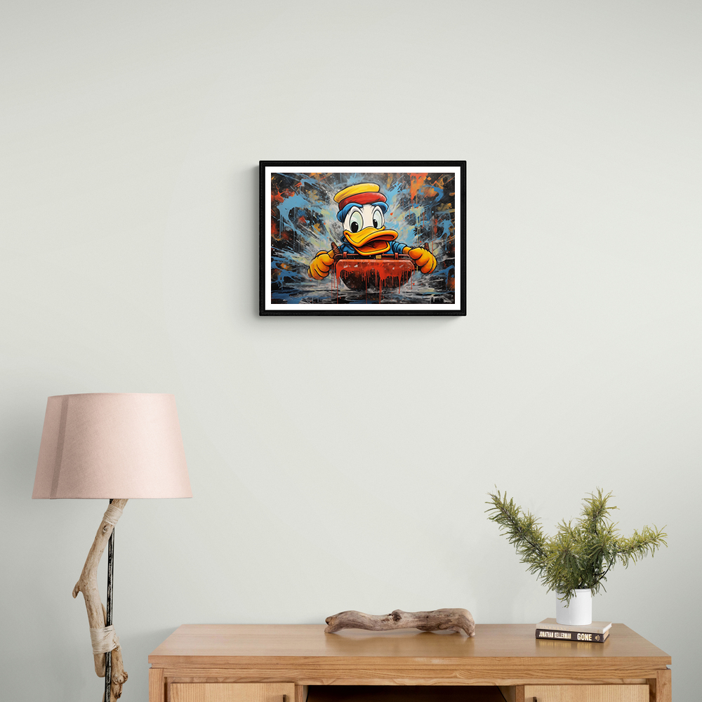 Urban Duck Sledging Wall Art