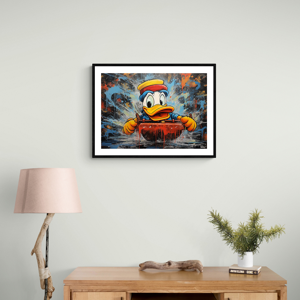 Urban Duck Sledging Wall Art