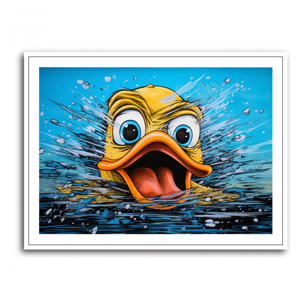 Urban Duck Splash Wall Art