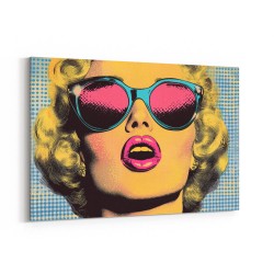 Marilyn Pink Lips Pop Art