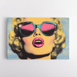 Marilyn Pink Lips Pop Art