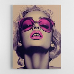 Marilyn Monroe Pink Lips Pop Art