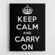 Keep Calm and Carry On - Black