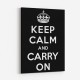 Keep Calm and Carry On - Black