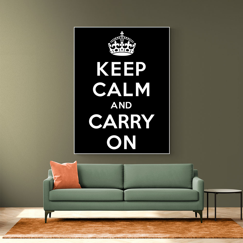 Keep Calm and Carry On - Black