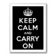 Keep Calm and Carry On - Black