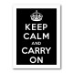 Keep Calm and Carry On - Black