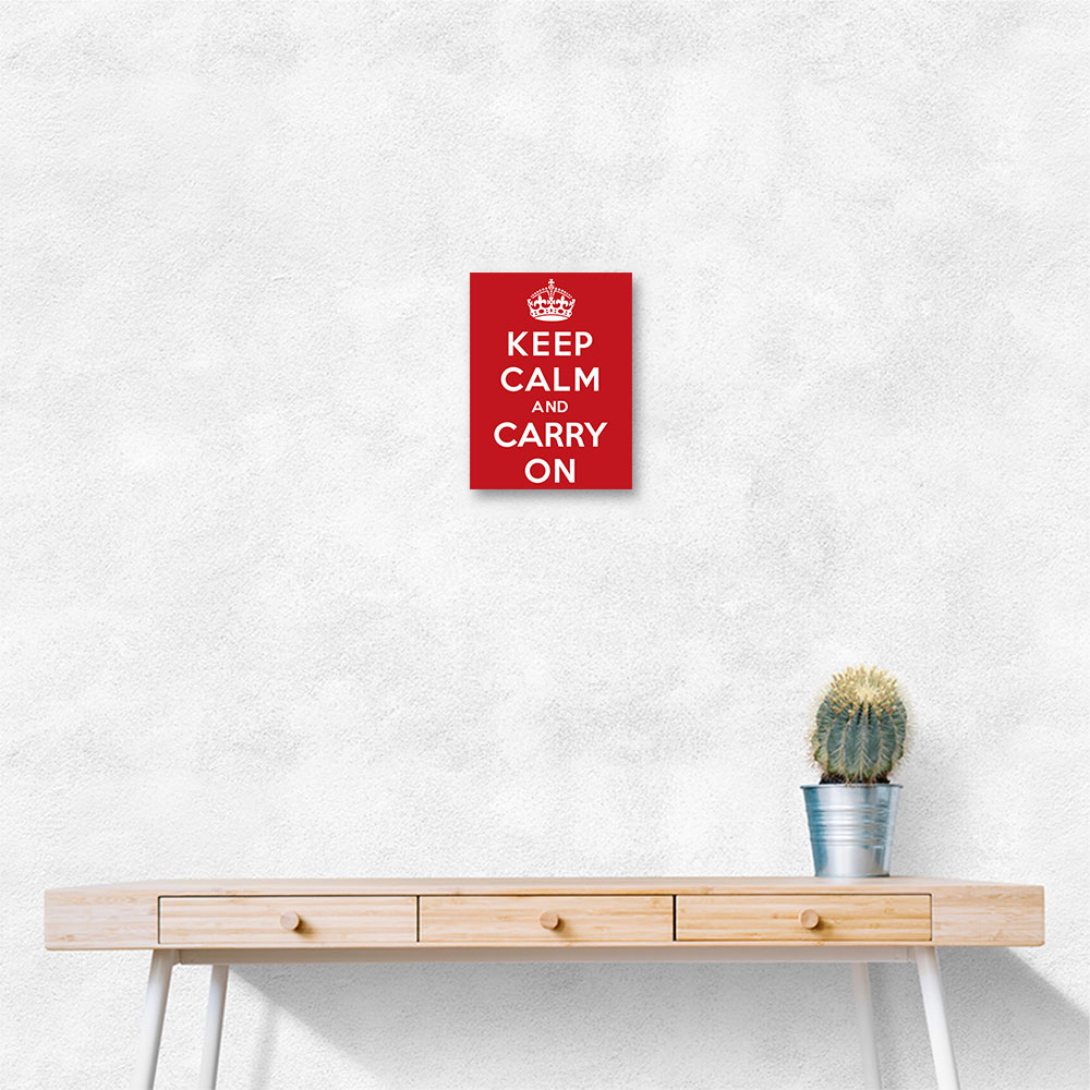 Keep Calm and Carry On - Red