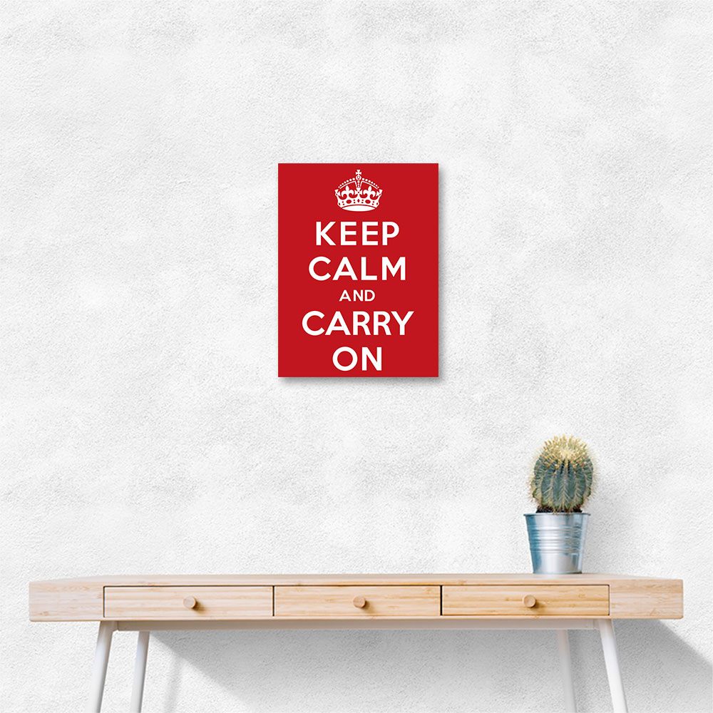 Keep Calm and Carry On - Red