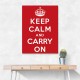 Keep Calm and Carry On - Red