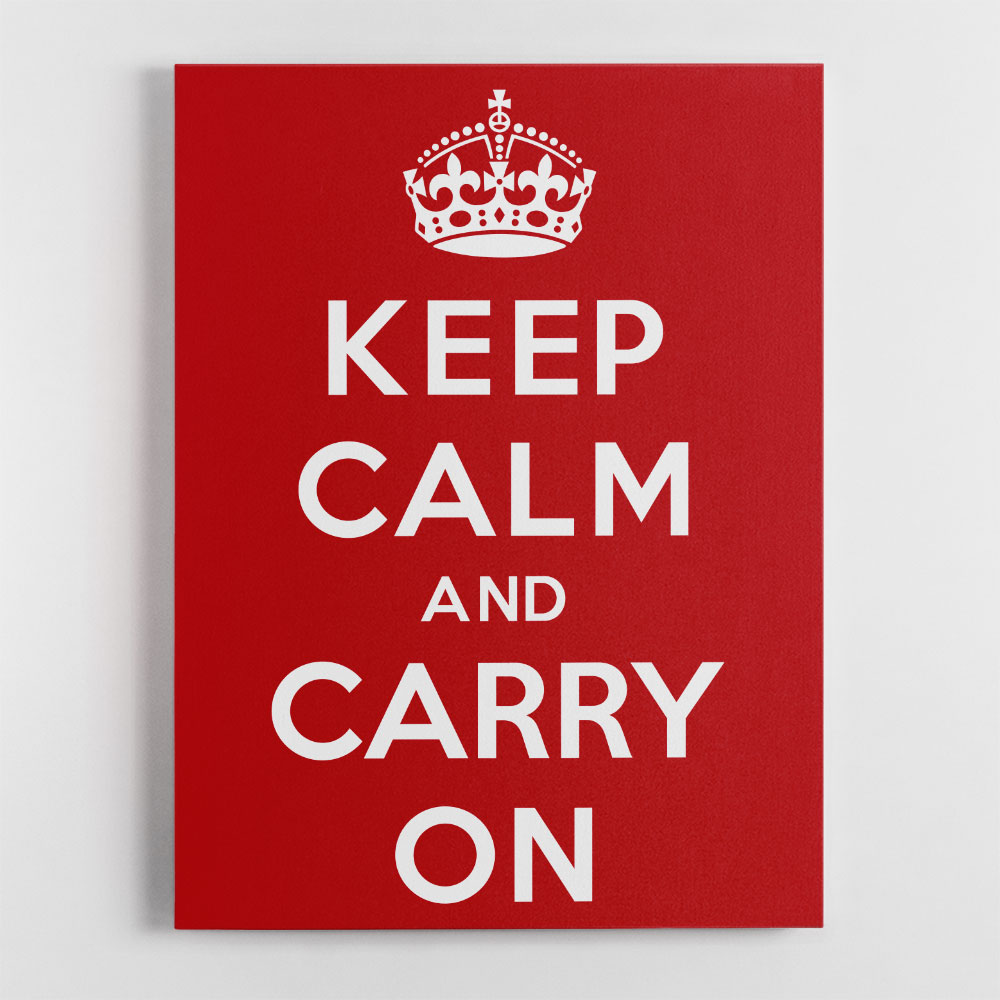 Keep Calm and Carry On - Red