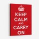 Keep Calm and Carry On - Red