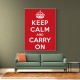 Keep Calm and Carry On - Red