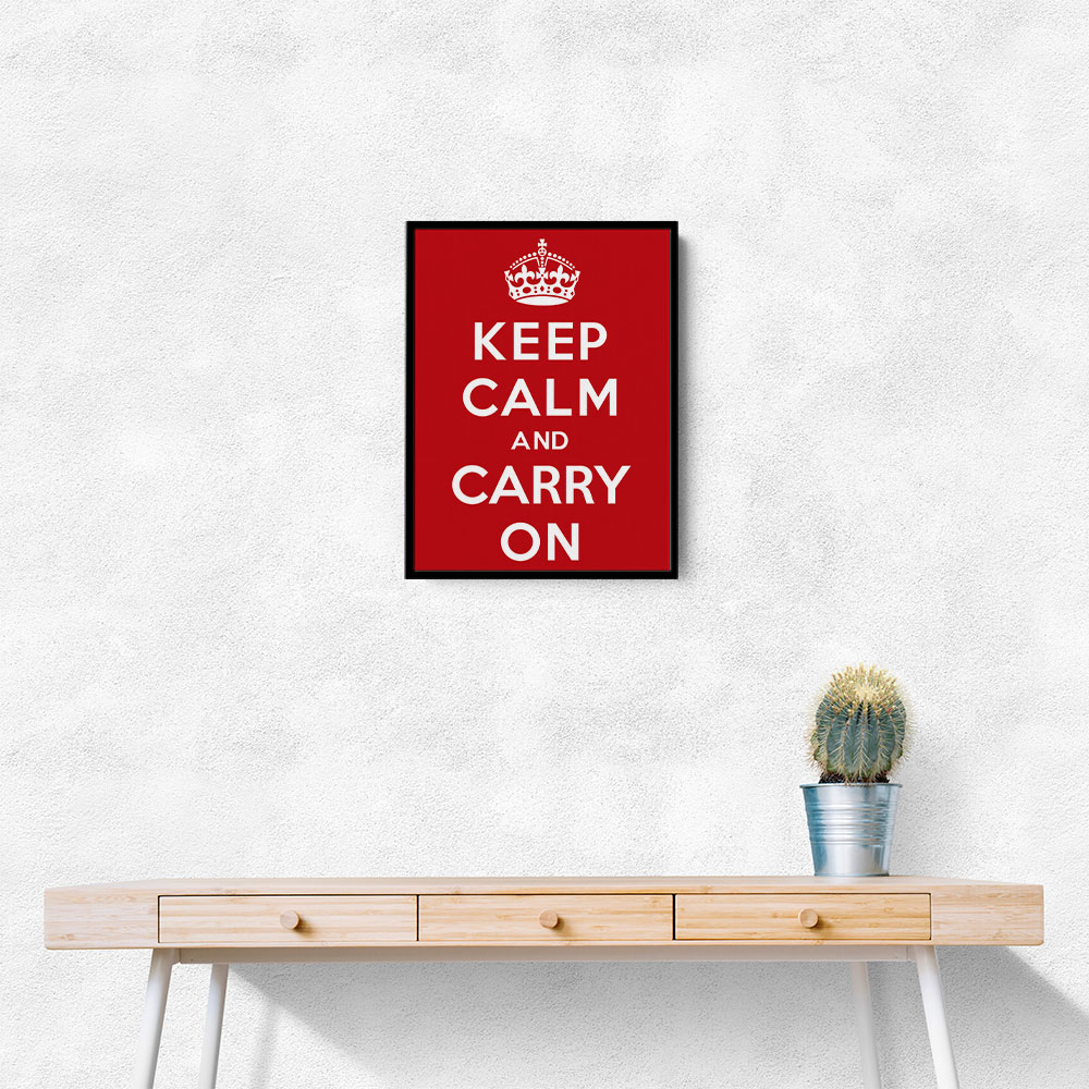 Keep Calm and Carry On - Red