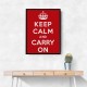 Keep Calm and Carry On - Red