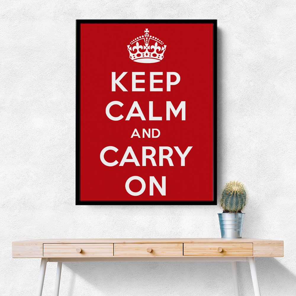 Keep Calm and Carry On - Red