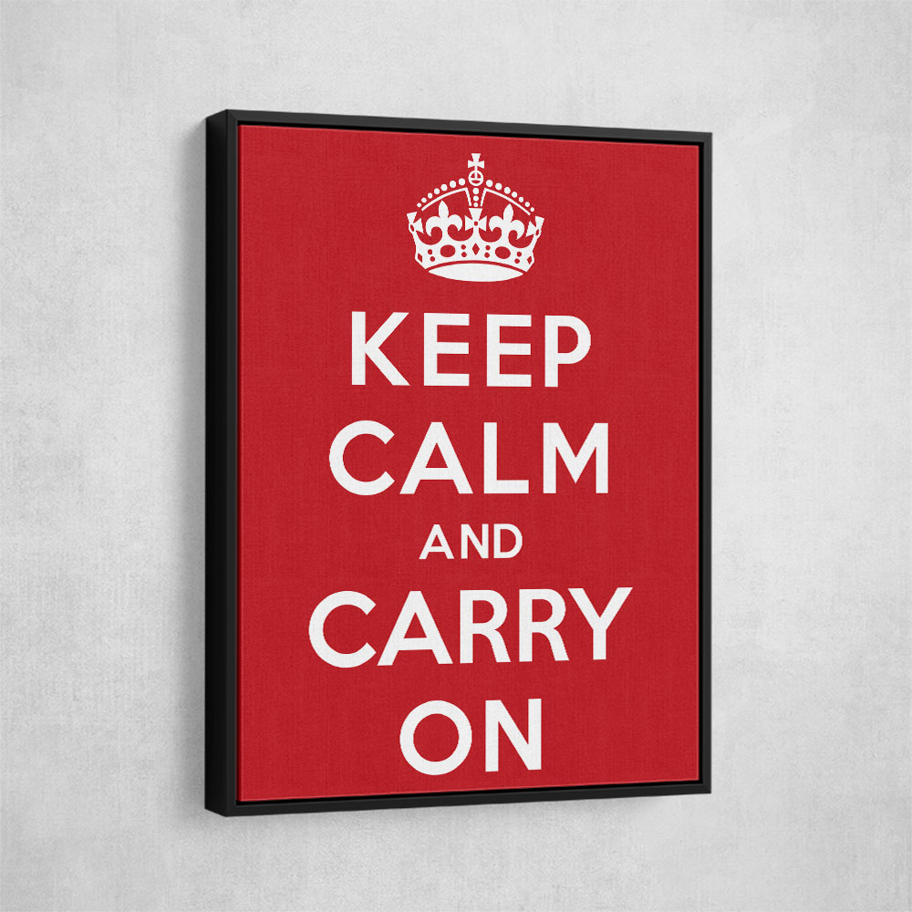 Keep Calm and Carry On - Red