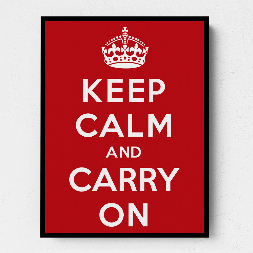 Keep Calm and Carry On - Red