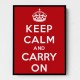 Keep Calm and Carry On - Red