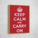 Keep Calm and Carry On - Red