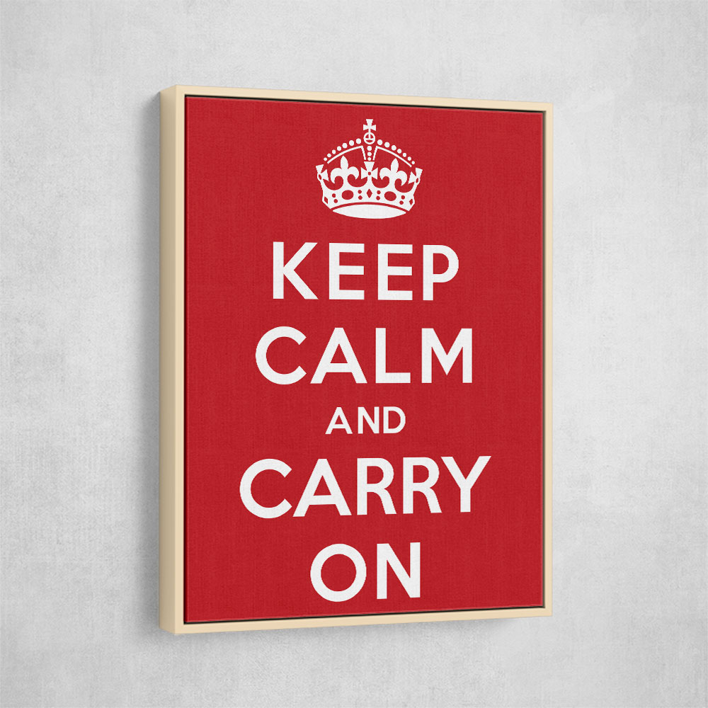 Keep Calm and Carry On - Red