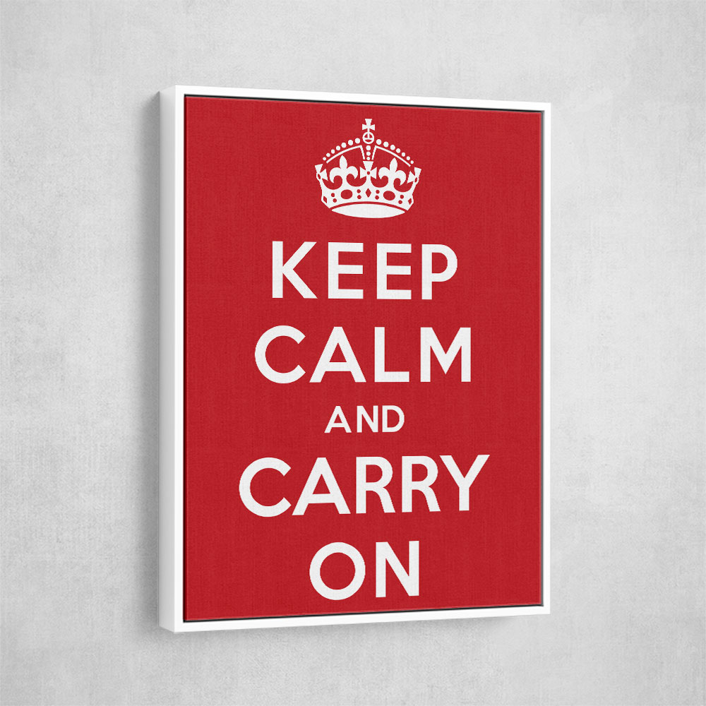 Keep Calm and Carry On - Red