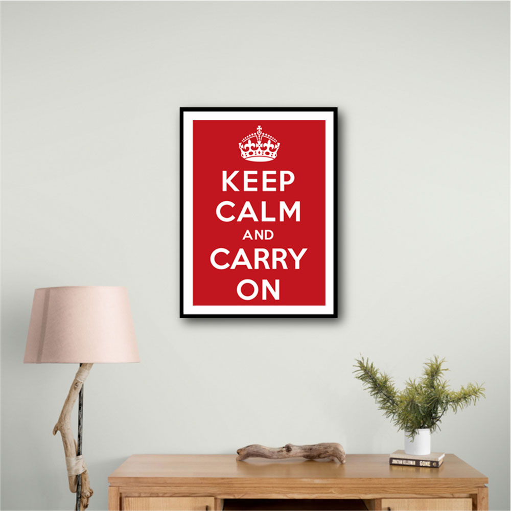 Keep Calm and Carry On - Red