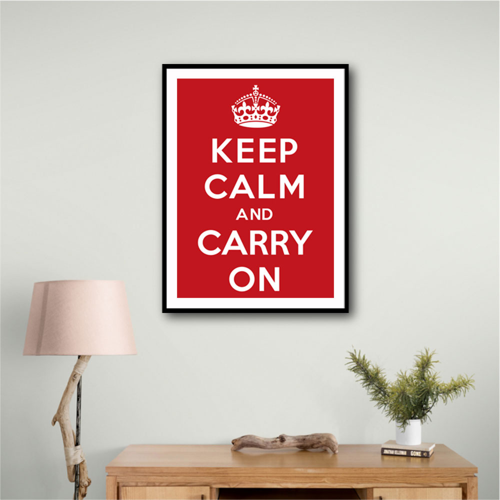 Keep Calm and Carry On - Red