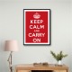 Keep Calm and Carry On - Red