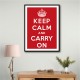 Keep Calm and Carry On - Red