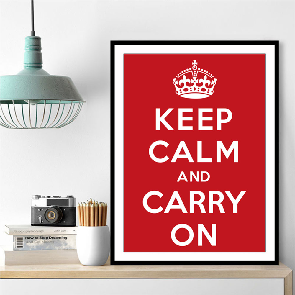 Keep Calm and Carry On - Red