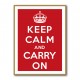 Keep Calm and Carry On - Red